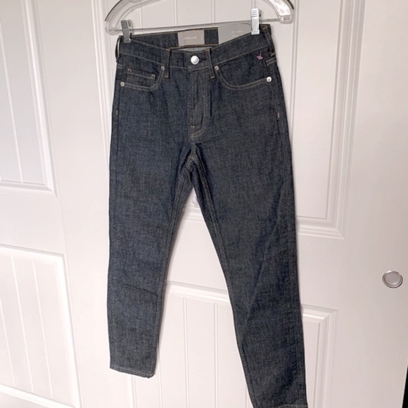 NWT Everlane Skinny Jeans 25 – Mid Rise Ankle Crop Dark Wash Stretch Denim Class - Picture 9 of 12